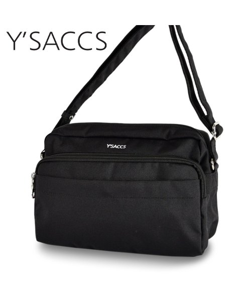 イザック Y’SACCS ショルダーバッグ レディース 斜め掛け 軽量 サスティナブル ポシェット SHOULDER BAG ブラック 黒 20－021－01