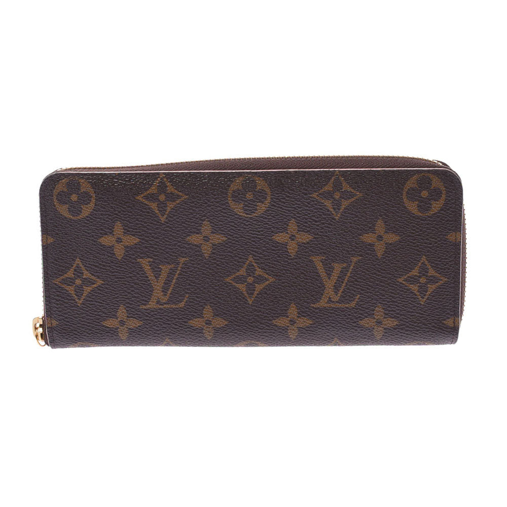 LOUIS VUITTON ルイヴィトン モノグラム ポルトフォイユ クレマンス 旧型 ラワーチャーム M64201  長財布 Bランク 中古 