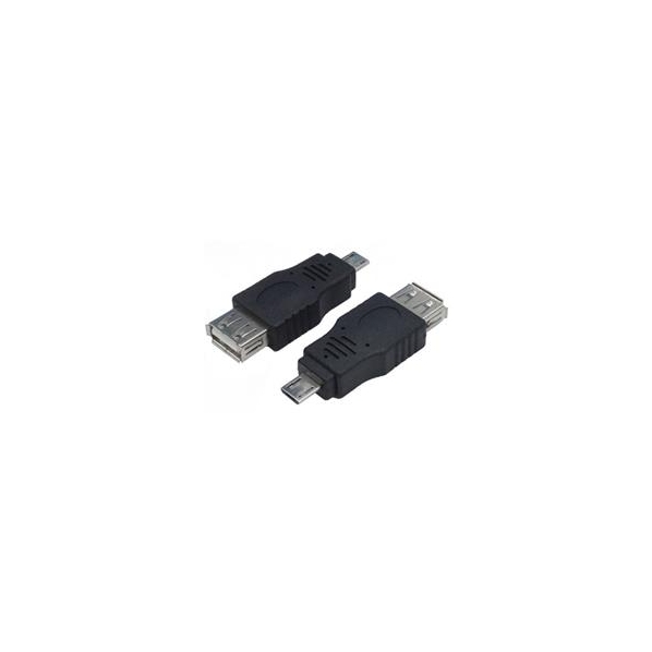 変換名人 USB2．0 A(メス)→microUSB(オス) 変換プラグ USBAB-MCA