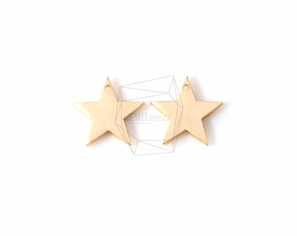 PDT-931-MG【2個入り】スターペンダント,Star Pendant/17mm x 17mm