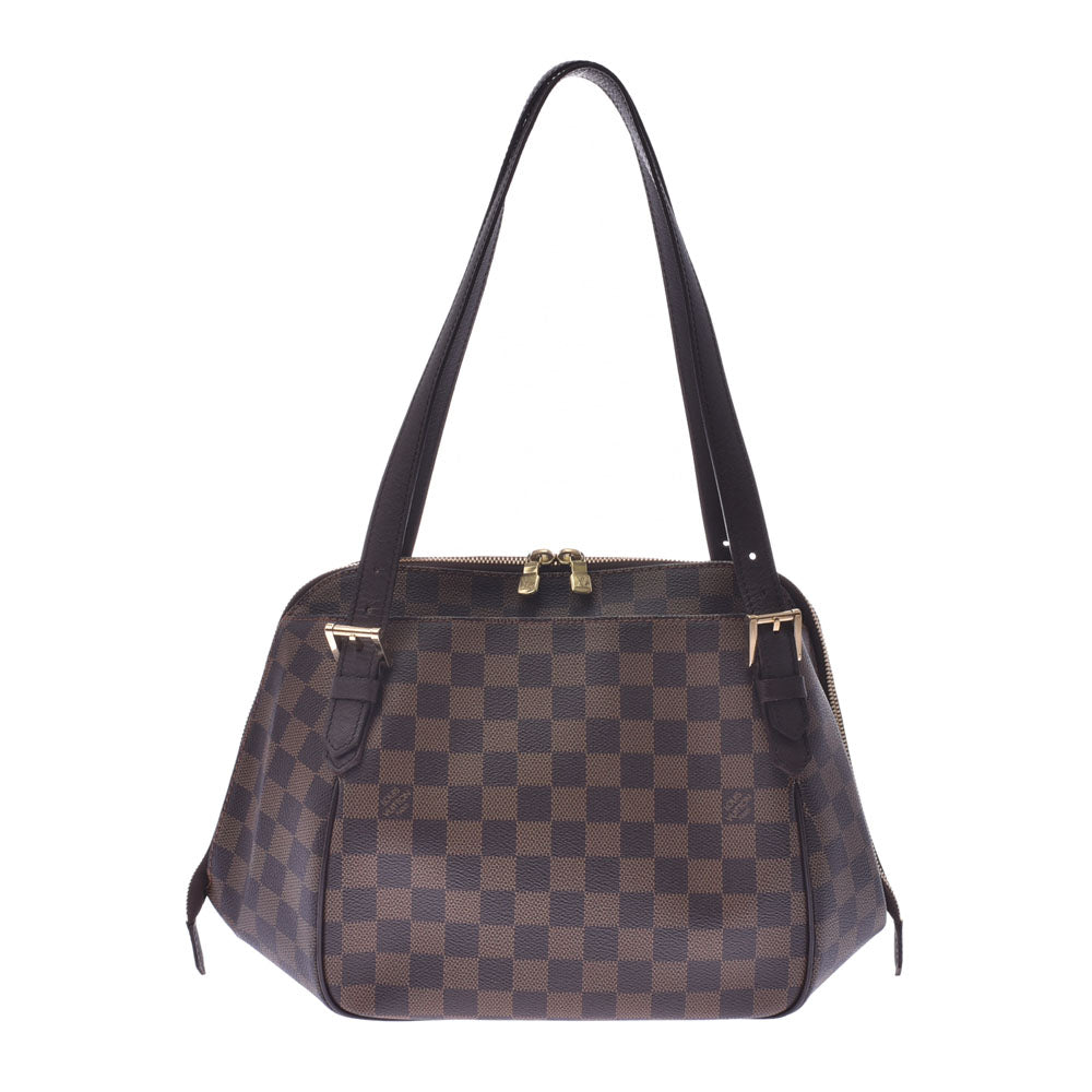 LOUIS VUITTON ルイヴィトン ダミエ べレムMM ブラウン N51174 レディース ハンドバッグ ABランク 中古 