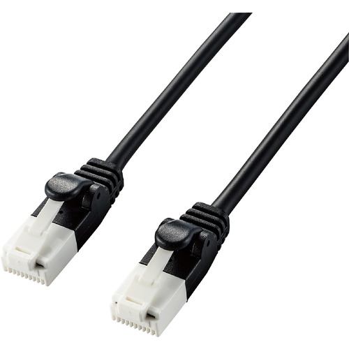 エレコム LD-GPAYT／BK30 やわらかLANケーブル CAT6A 爪折れ防止 3.0m ブラック