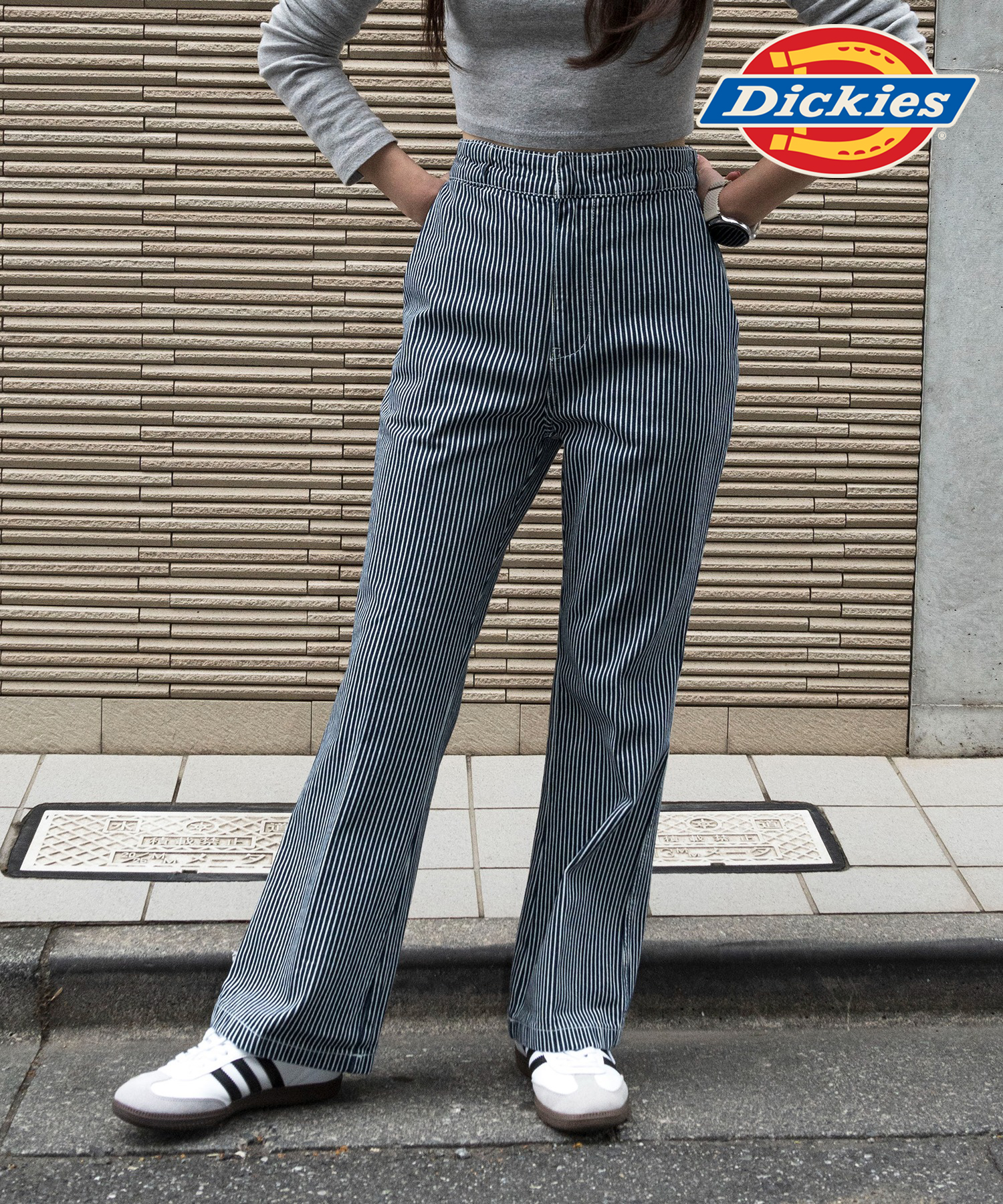 Dickies/【Dickies / ディッキーズ】センタープレス フレアパンツ ロゴ ワークパン･･･