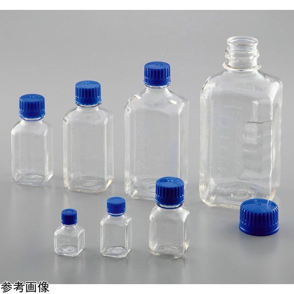 アズワン PETG角型培地瓶 250mL 24本入 BGC0250SB 1箱(24本) 4-5043-04（直送品）