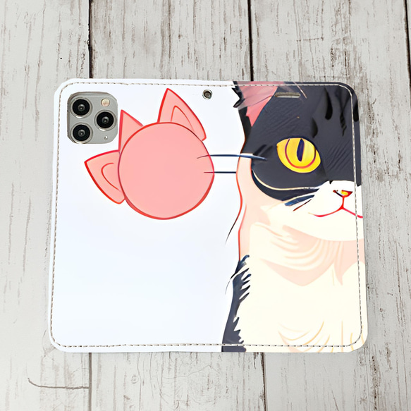 iphoneケース1-4-38 iphone 手帳 ねこ・猫・ネコ 箱2 かわいい アイフォン iface