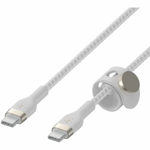 Belkin ベルキン USB-C to USB-C 高耐久編込シリコン ケーブル 1M ホワイト CAB011BT1MWH