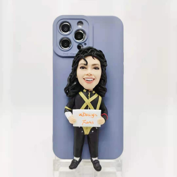 全機種対応 お写真入から 3D 肖像画 似顔絵 人形 iPhone 15 promaxケース Androidスマホケース