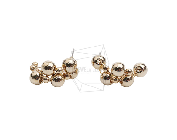 ERG-2471-G【2個入り】マルチボールラウンドピアス,Multi ball round Post Earring